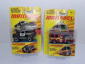 2011 Matchbox Lesney Edition Dennis Sabre Firetruck and 89' Chevy Blazer - Picture 1 of 19