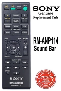 Nuevo Mando a Distancia Barra de Sonido Original Sony RM-ANP114 HT-CT770 SA-CT770 - Imagen 1 de 1