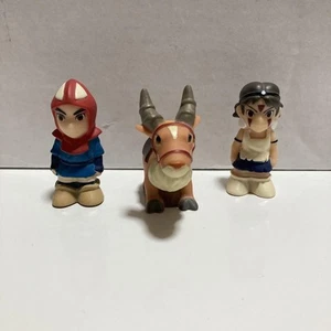 Ghibli Finger Doll Soft Vinyl Set Princess Monon E Ashitaka Sun Yackle Figure - Picture 1 of 4