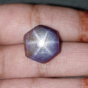 28.80cts 6 Ray Natural Star Ruby Hexagon Cabochon Gemstone 16*15mm 1pc - Picture 1 of 4