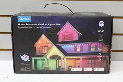 Govee H805AA01 100' RGBICW Permanent Outdoor Lights Elite White - Image 1 of 2