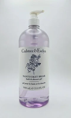 Crabtree & Evelyn Nantucket Briar Bath & Shower Gel JUMBO Size 33.8 oz New - Image 1 of 2