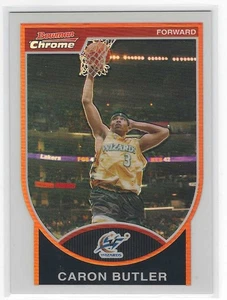 Caron Butler 2007-08 Bowman Chrome Refractor Parallel #67 sn 5/299 Wizards - Picture 1 of 2