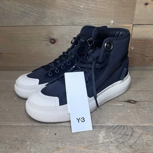 New adidas Y-3 Ajatu Court High Black White Bliss GW8618 Men's Size 7 US - Picture 1 of 14