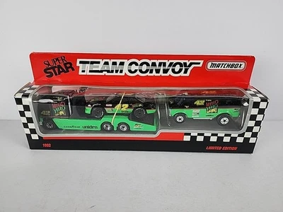 Matchbox Team Convoy Set 42 Kyle Petty Mello Yello Kenworth Hauler Car and Van - Image 1 of 4