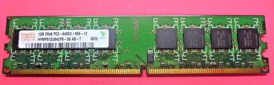 Genuine Hynix 1GB DDR2 PC2-6400U 800mhz 2Rx8 Desktop PC RAM HYMP512U64CP8-S6 - Image 1 of 4