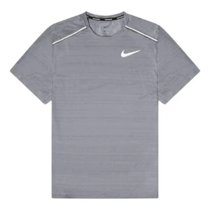 Nike Hombres Dri-Fit Miler Gris Reflectante Entrenamiento Correr Camisa Tallas AJ7565-085 - Imagen 1 de 6