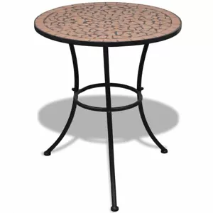 Bistro Table Terracotta 60 cm Mosaic vidaXL - Picture 1 of 5