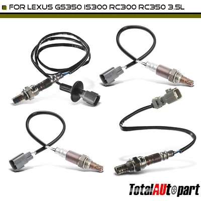4x Sensor de oxígeno O2 para Lexus IS250 2015 GS350 RC350 lado ascendente y descendente Foto 1 de 4