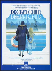 DREAMCHILD__Orig. 1984 Handelsanzeige / Anzeige___Alice im Wunderland_Jim Henson Puppen - Bild 1 von 1