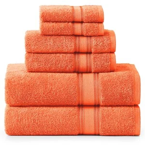 Luxury Bath Towels Set - 6 Piece 100% Cotton Quick Dry Super Soft & Absorbent... - Picture 1 of 10