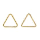Anneaux de saut triangle plat remplis d'or 14 carats ouverts ou fermés 5 mm 7,6 mm 10 mm 1/20 14 carats