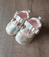 Carter's Baby Girl Silver Unicorn Shoes Size 2