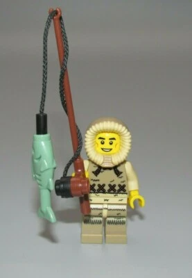 LEGO Pescador de Hielo Minifigura de Pesca Coleccionable Serie 5 caña de pescar Foto 1 de 2