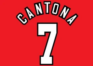 Cantona #7 1996-1997 Home Football Nameset for shirt - Picture 1 of 1