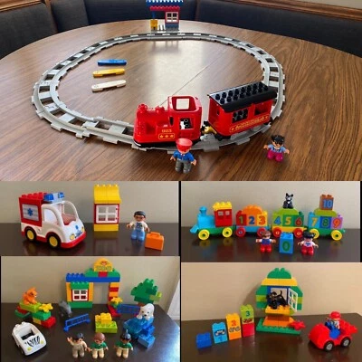 Lego Duplo SET LOT - 10874 STEAM & 10847 Number TRAIN - 10527 10572 6136 - Zoo - Image 1 of 4