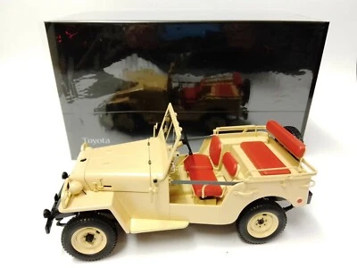 Kyosho Toyota Land Cruiser BJ beige 1951 1/18 08959BE - Immagine 1 di 3
