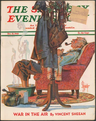 Saturday Evening Post December 21 1940 JC Leyendecker ~Christmas Issue WWII - Image 1 of 4