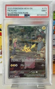 PSA 9 COMO NUEVO ⭐️ Tarjeta Pokémon Inglés Pikachu 173/165 Scarlet & Violet 151 - Imagen 1 de 2