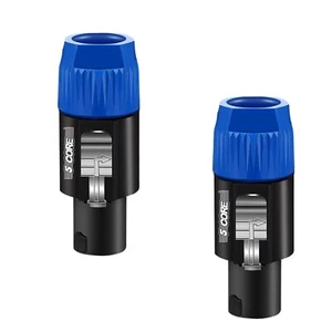 Conectores de cable de audio compatibles con enchufe macho de 4 polos Speakon de 5 núcleos de alta calidad - Imagen 1 de 10