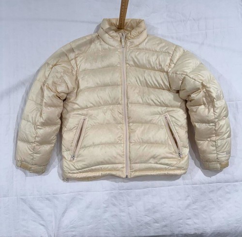 VETEMENTS Giacca Cabelas uomo M panna Premier Northern piumino d'oca 650 zip oversize outdoor