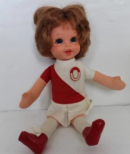 Muñeca animadora vintage 1970 Mattel Baby Small Talk University of Oklahoma OU - Imagen 1 de 5