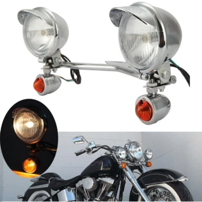 Passing Light Bar & Turn Signals For Yamaha V-Star Vstar V Star XVS 1100 Custom - Image 1 of 4