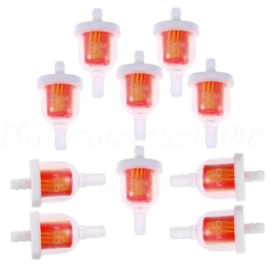 10x Motorrad Roller Gas Benzin Kraftstoff Filter Universal für Yamaha Kawasaki - Picture 1 of 6