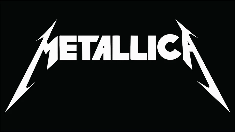 Calcomanía adhesiva de vinilo con logotipo de Metallica banda de rock troquelada Foto 1 de 1