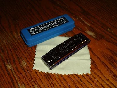 NEW BLUES KING HARMONICA 10 HOLE KEY OF B CASE CLOTH HARP STAGE STUDIO CAMPING  - Image 1 of 4