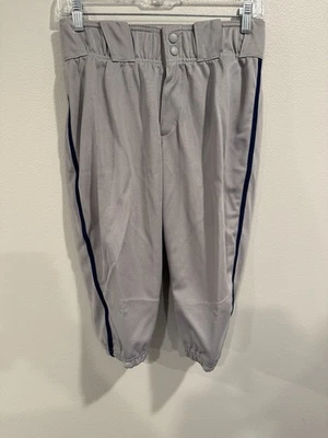 Pantalones de béisbol Adidas Youth Icon Pro hasta la rodilla gris/azul marino XL Foto 1 de 4