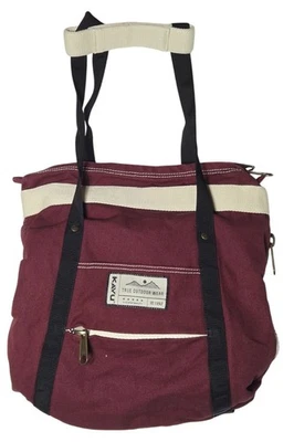 Bolso Mochila Bolso de Mano Kavu de Lona Intercambiable Gorpcore Exterior Utilidad Cartera Borgoña Foto 1 de 4