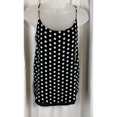 Top camisola forrada a lunares THE LIMITED, blanco y negro, talla: S, 65-09 Foto 1 de 4