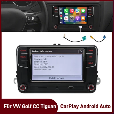 NONAME RCD330 187B CarPlay Android Auto Car Stereo Radio Für VW Golf CC Tiguan - Bild 1 von 4