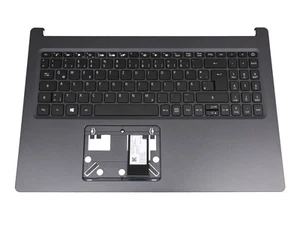Acer Aspire 5 (A515-54G) oryginalna klawiatura z Topcase DE (niemiecki) czarna/sc - Zdjęcie 1 z 3