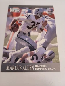 1991 Fleer Ultra Card #75 Marcus Allen NFL Football LA Raiders - Picture 1 of 11