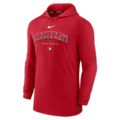 Cincinnati Reds Nike Authentic Collection Early Work Tri-Blend Pullover Hoodie Cover
