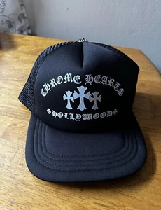 Chrome Hearts Hollywood Cross “King Taco” Trucker Cap In Black - Picture 1 of 4