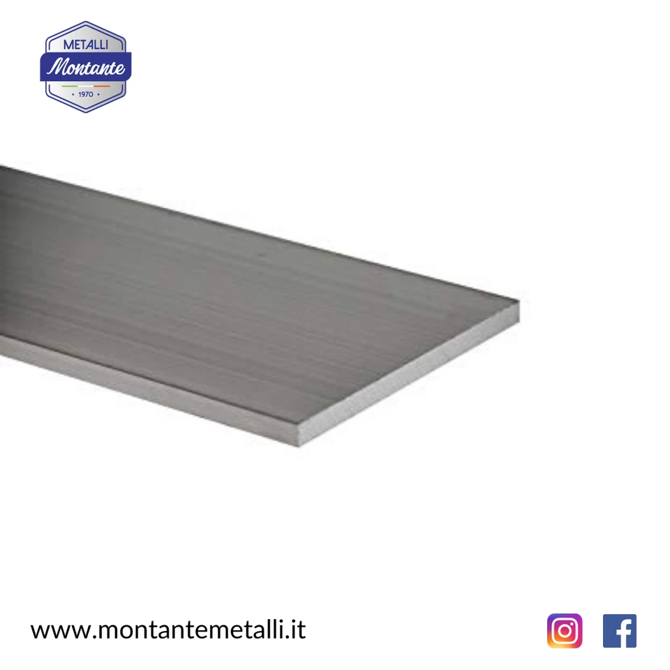 Barra Piatta Alluminio Anticorodal Da 15 a 200 mm in Diverse lunghezze e spessor - Immagine 1 di 1