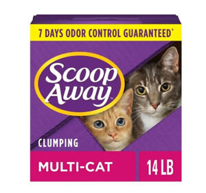 Scoop Away Multi-Cat Scented Litter, Clumping Cat Litter, 14 lb