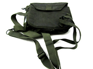MILITARY STYLE CANVAS MAP CASE SHOULDER BAG  OLIVE GREEN  School/travel