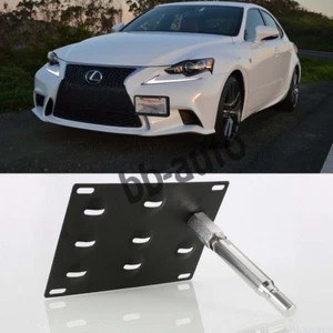 Tow Hook Hole License Plate Bracket Mount Holder For 14-17 Lexus IS250 IS350 - Picture 1 of 5
