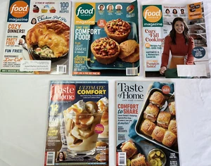 Lot of 5 Magazines with comfort food articles recipes Food Network Taste of Home - Picture 1 of 19