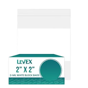 WHITE BLOCK HEAVY DUTY 2 Mil Clear Zip Seal Bags Reclosable Top Lock Plastic - Picture 1 of 37