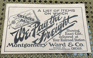 Vintage We Pay the Freight Montgomery Wards Catalog PB 1909 1969 reprint - Picture 1 of 11