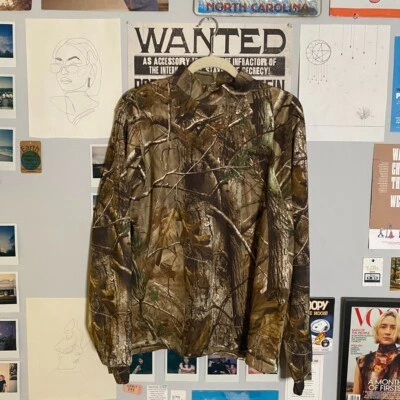 Remington Clothing hunters camo long sleeve shirt - Mens X-Large  - Green/Brown - Image 1 of 4