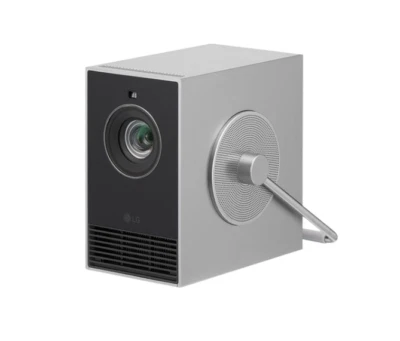 LG CineBeam Qube HU710PB 4K UHD RGB Laser Projector 120" 500 ANSI Home Theater - Image 1 of 4