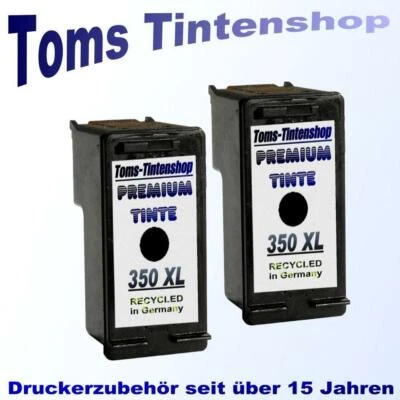 2 x DRUCKER PATRONE 350XL PhotoSmart C4580 C5280 D5360 C4280 DeskJet D4260  - Bild 1 von 3