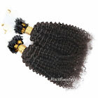Anneau micro boucle kinky bouclé extension de cheveux humains micro perles cheveux humains 100 pièces