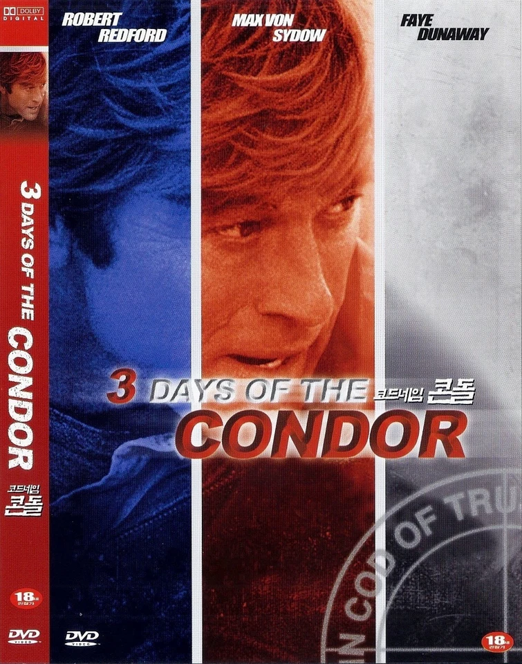 3 Three Days of The Condor (1975 - Robert Redford Faye Dunaway DVD